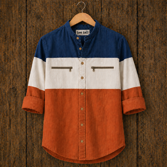 Mens Button Up Cotton Full Sleeve Shirt TTMBUS396 - Multi Color