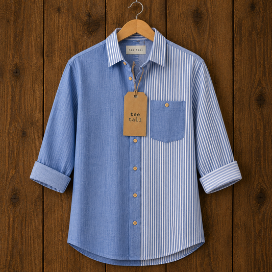 Mens Button Up Cotton Full Sleeve Shirt TTMBUS394 - Multi Color