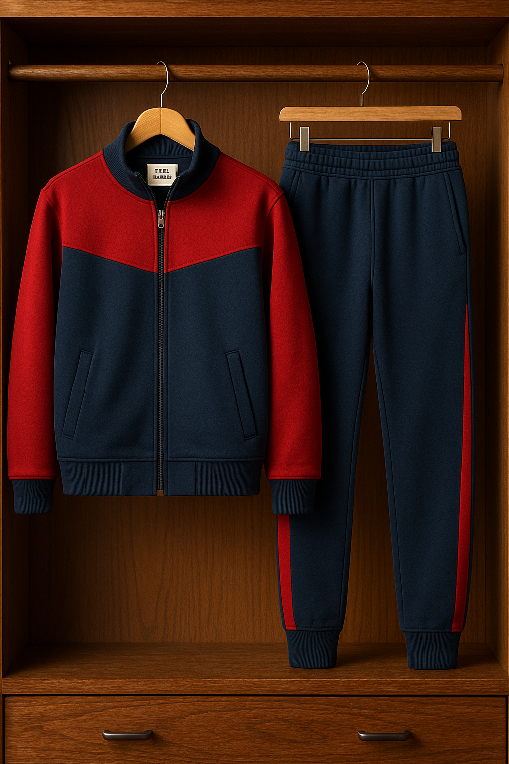 Mens Jacket and Pants Set FAMJAPNS17 - Navy Blue