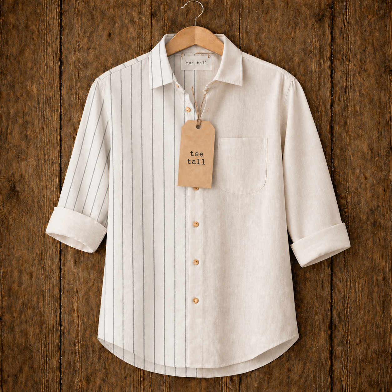Mens Button Up Cotton Full Sleeve Shirt TTMBUS439 - Multi Color