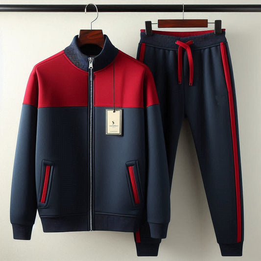 Mens Jacket and Pants Set FAMJAPNS10 - Navy Blue
