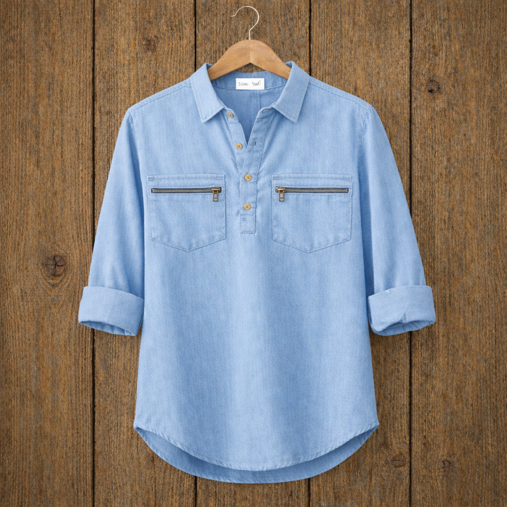 Mens Cotton Full Sleeve Shirt TTMSK84 - Light Blue