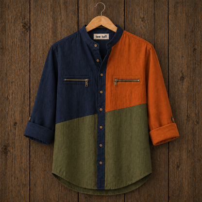 Mens Button Up Cotton Full Sleeve Shirt TTMBUS290 - Multi Color