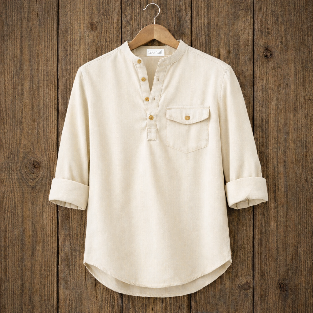 Mens Cotton Full Sleeve Shirt TTMSK8 - Cream