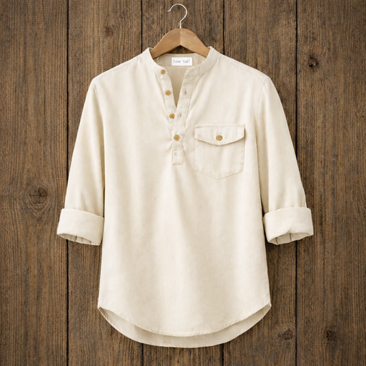 Mens Cotton Full Sleeve Shirt TTMSK8 - Cream