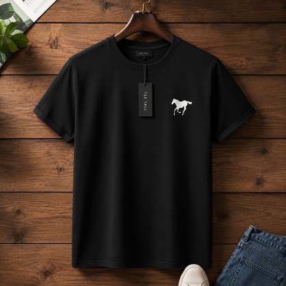 Mens Premium Cotton Printed T-Shirt - GRMPR39 - Black