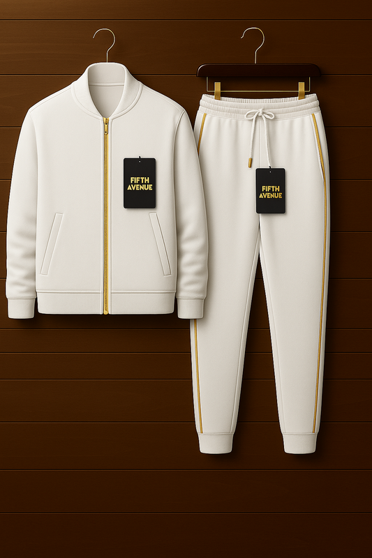 Mens Jacket and Pants Set FAMJAPNS36 - White