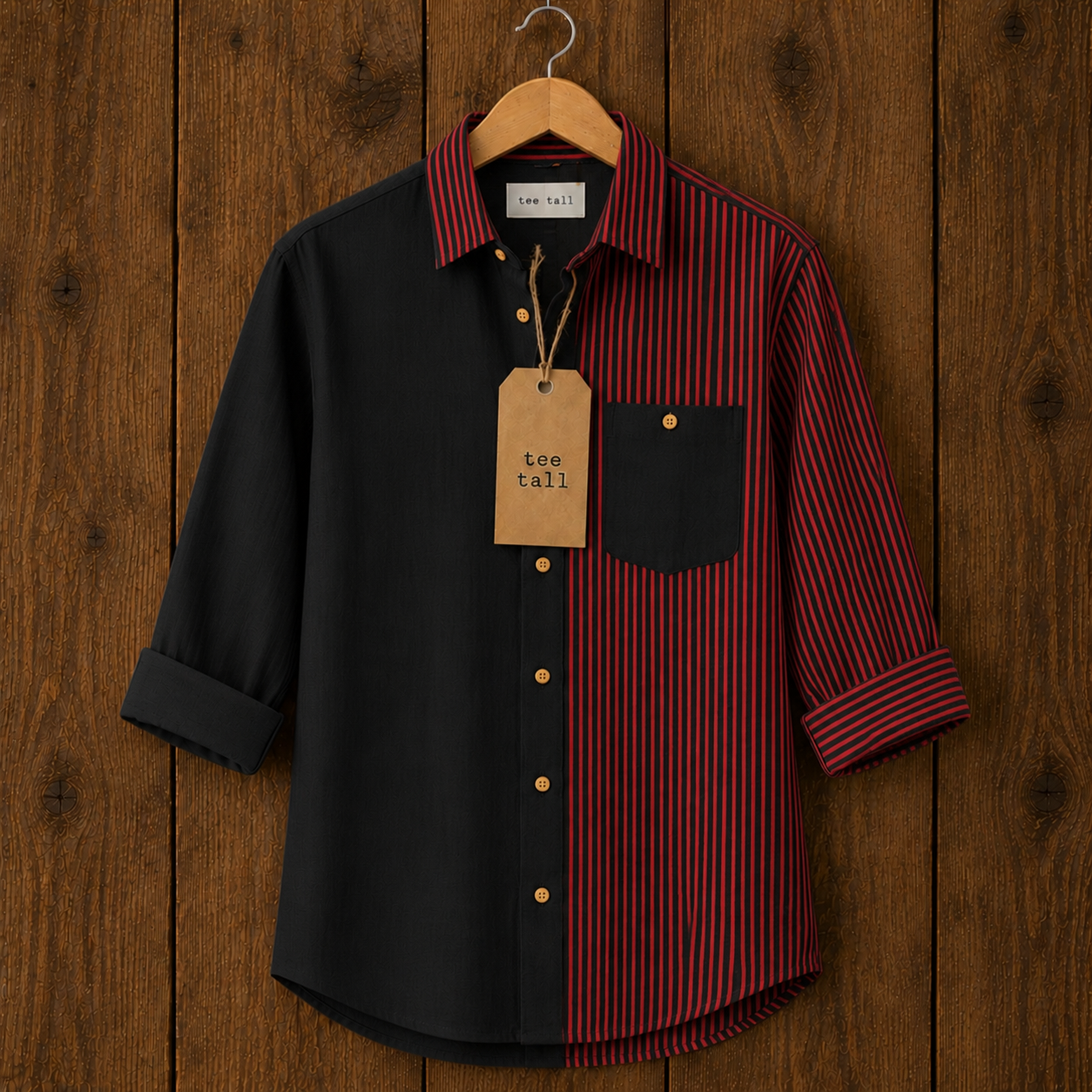 Mens Button Up Cotton Full Sleeve Shirt TTMBUS437 - Multi Color