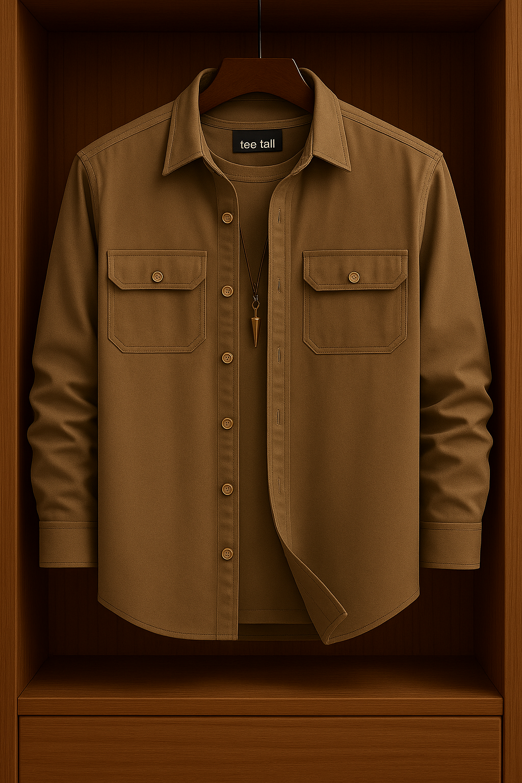 Mens Button Up Cotton Full Sleeve Shirt TTMBUS120 - BRBE