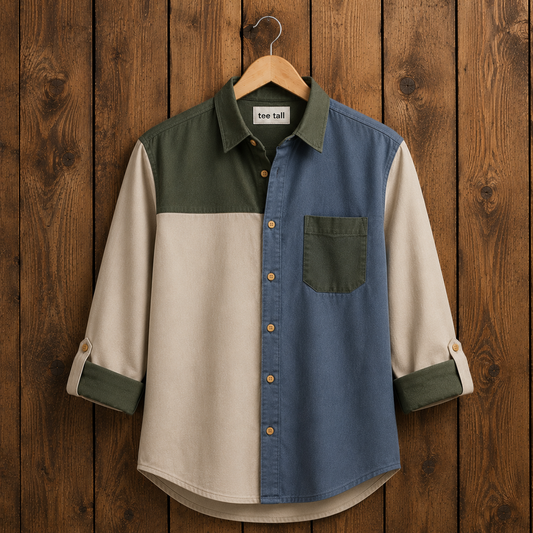 Mens Button Up Cotton Full Sleeve Shirt TTMBUS501 - Multi Color