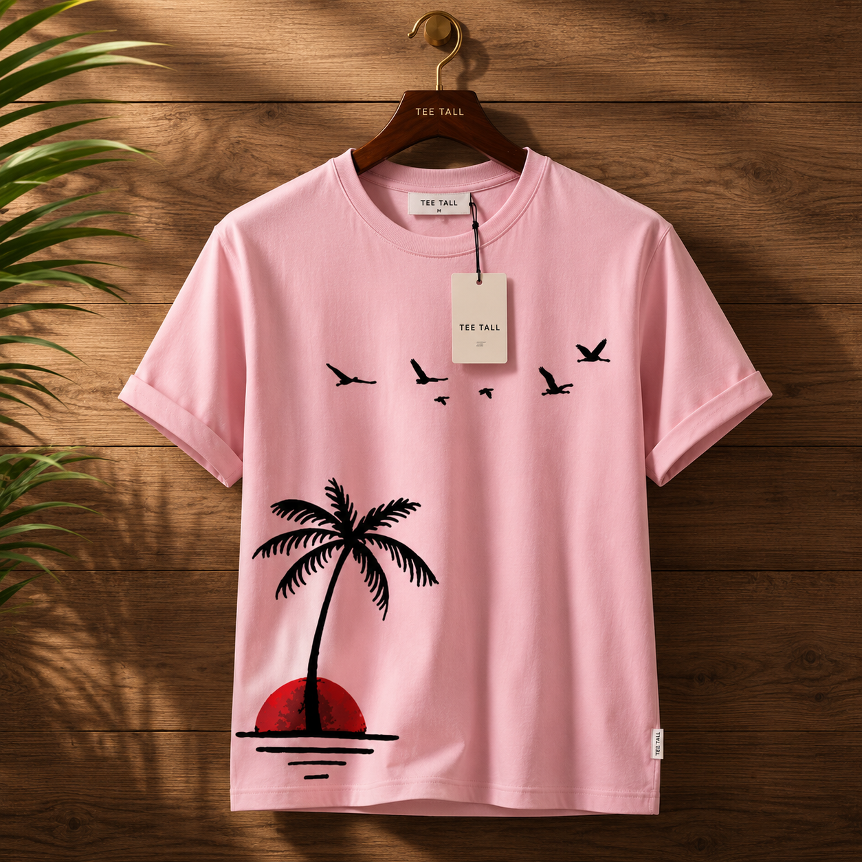 Mens Premium Cotton Printed T-Shirt - GRMPR35 - Pink