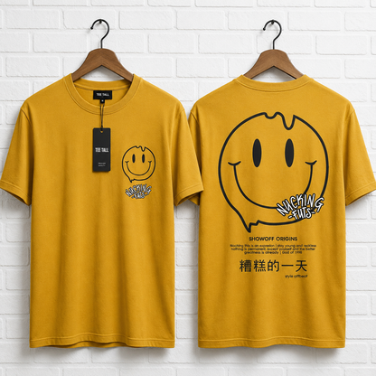 Mens Premium Cotton Printed T-Shirt - MPRIN73 - Yellow