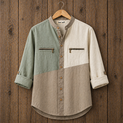 Mens Button Up Cotton Full Sleeve Shirt TTMBUS291 - Multi Color