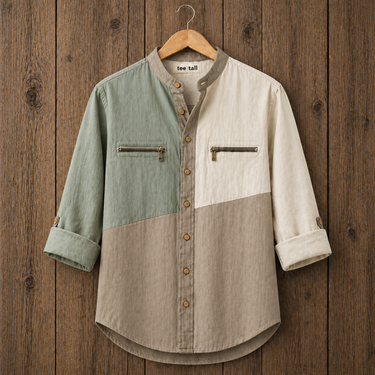 Mens Button Up Cotton Full Sleeve Shirt TTMBUS291 - Multi Color