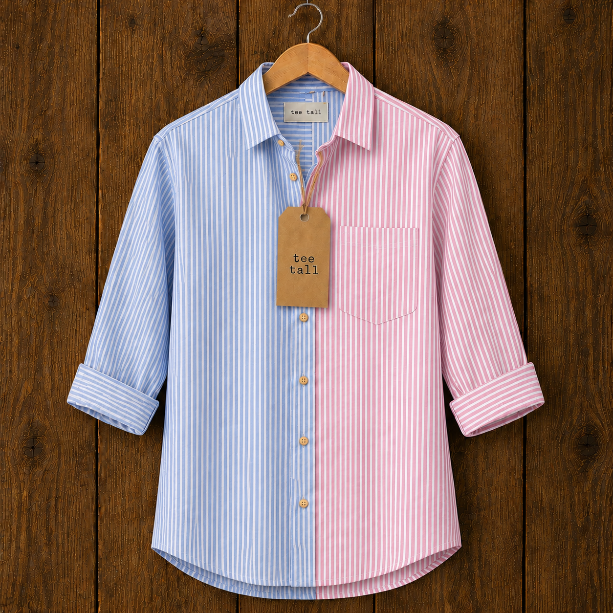 Mens Button Up Cotton Full Sleeve Shirt TTMBUS431 - Multi Color