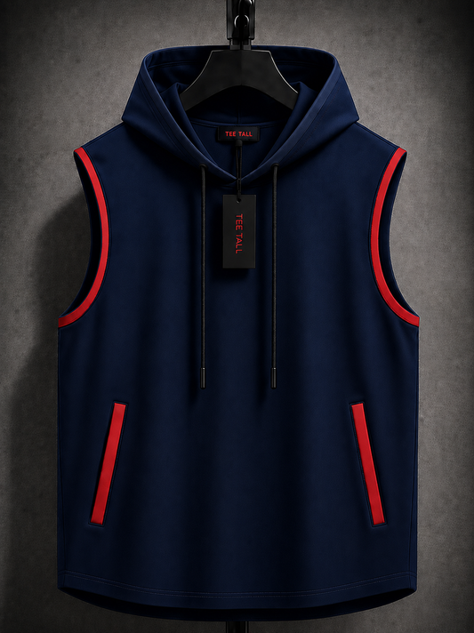 Mens Cotton Hooded Sleeveless T-Shirt CHST6