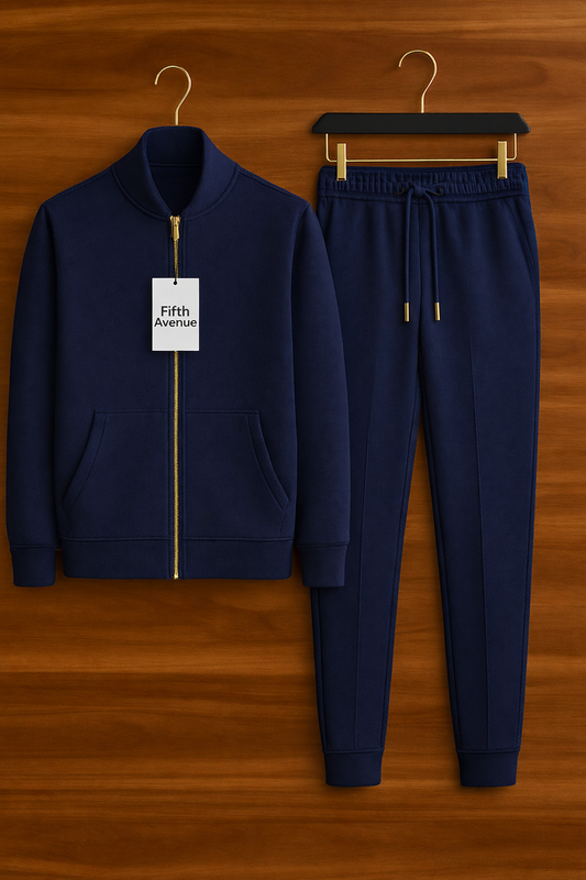 Mens Jacket and Pants Set FAMJAPNS43 - Navy Blue