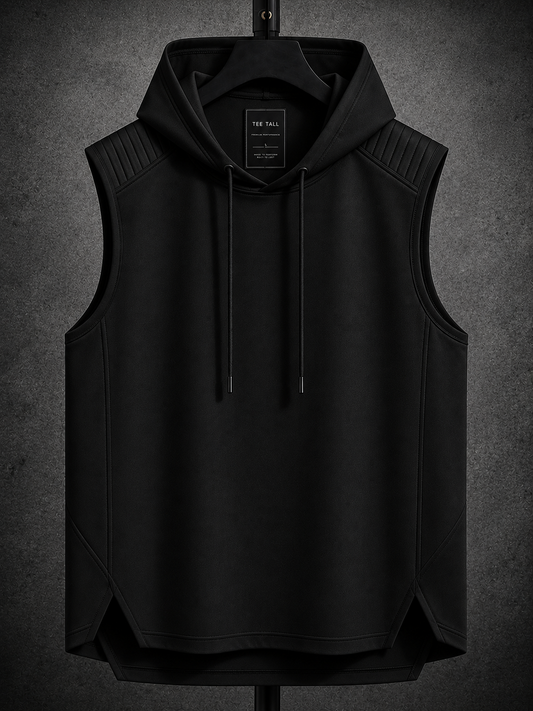 Mens Cotton Hooded Sleeveless T-Shirt CHST7