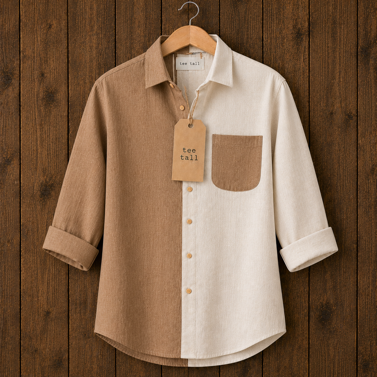 Mens Button Up Cotton Full Sleeve Shirt TTMBUS375 - Multi Color